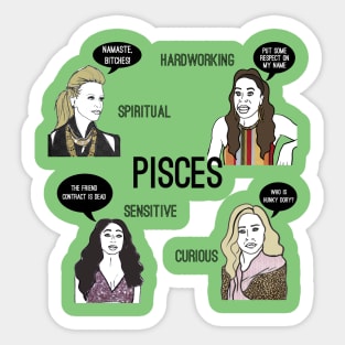 Pisces- Bravostrology series Sticker